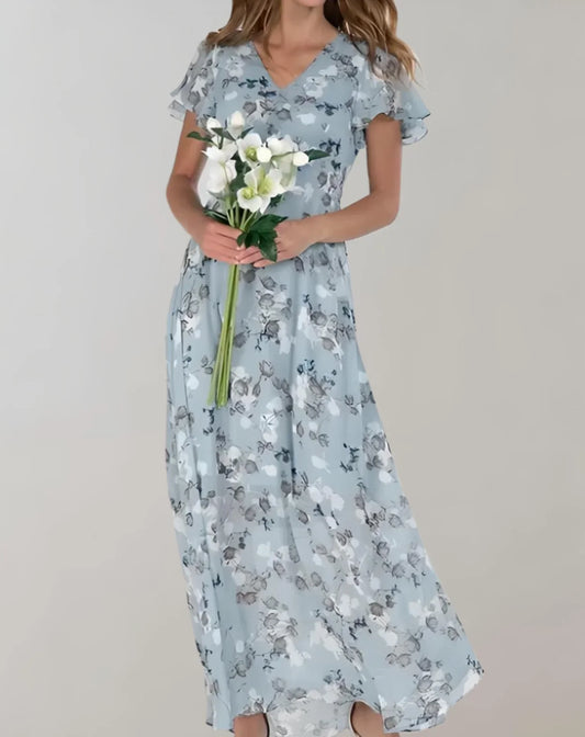 Garnet – Chiffon Floral Dress