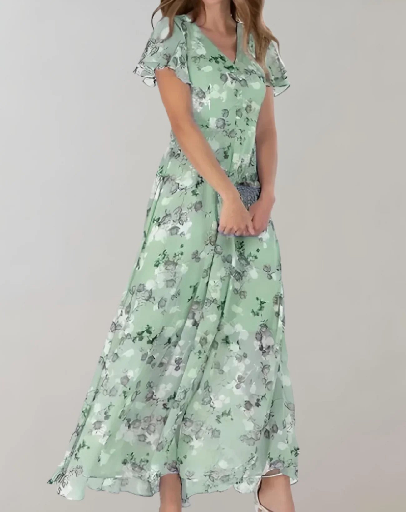 Garnet – Chiffon Floral Dress