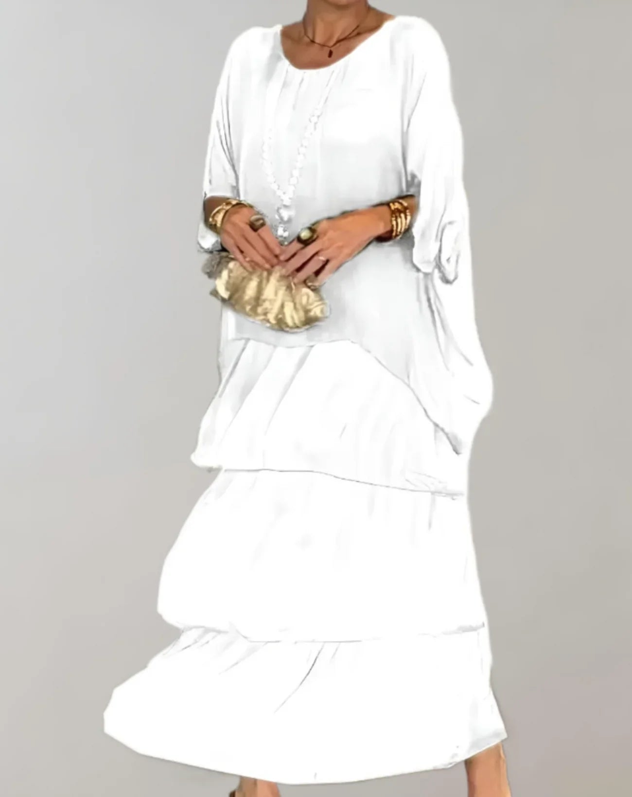 Snow – Elegant Maxikleid