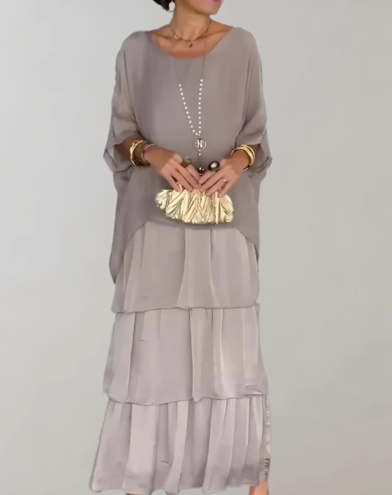 Snow – Elegant Maxikleid