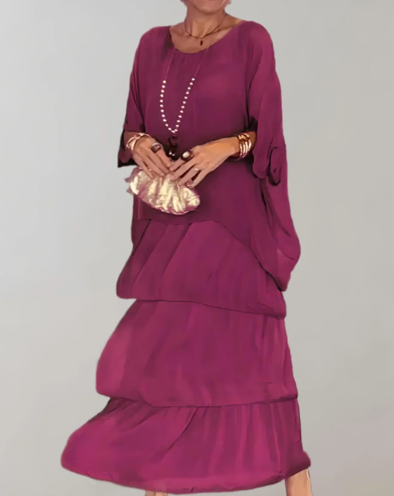 Snow – Elegant Maxikleid