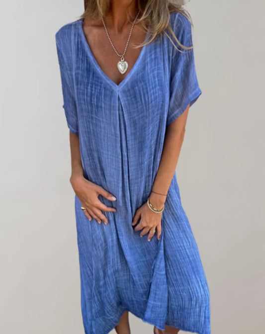 Darian – Lightweight Cotton Linen Dress