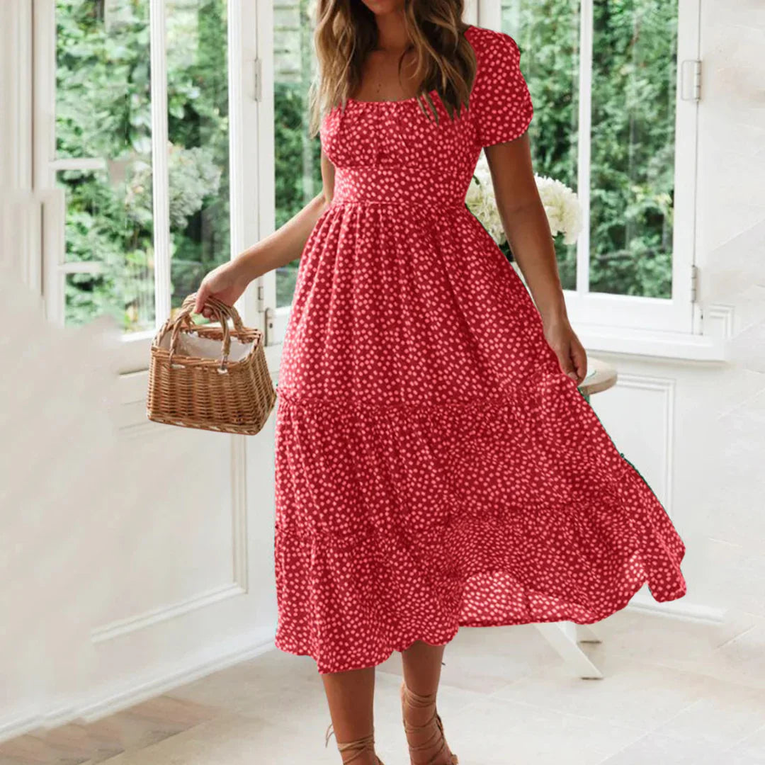 Mathilde – Charming Floral Tiered Dress