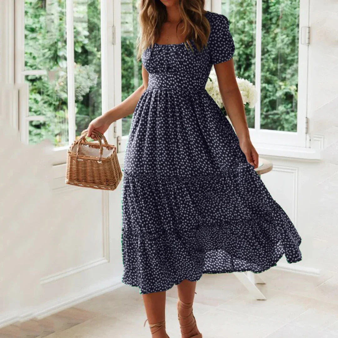 Mathilde – Charming Floral Tiered Dress
