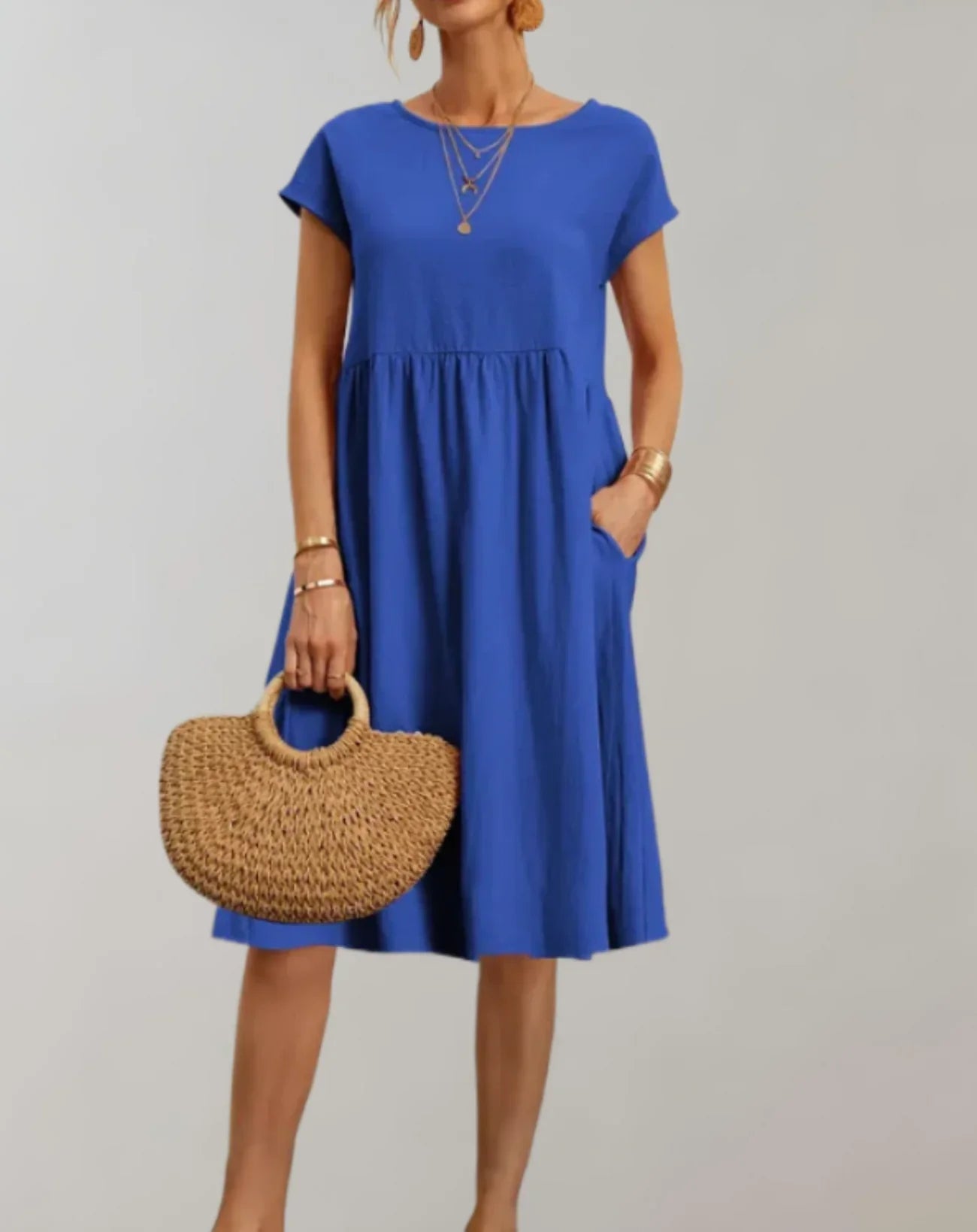Idalia – Trendy Cotton Linen Dress