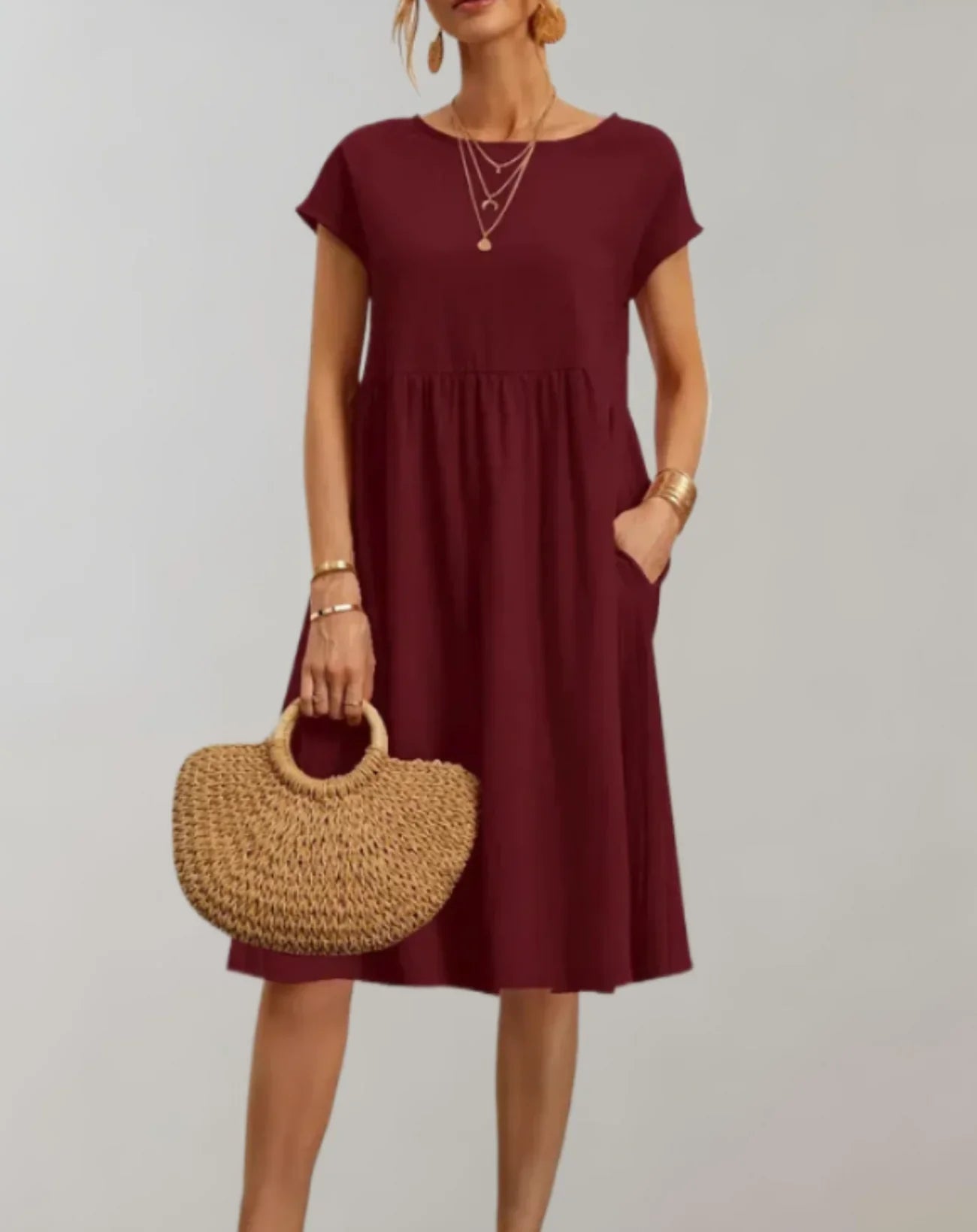 Idalia – Trendy Cotton Linen Dress