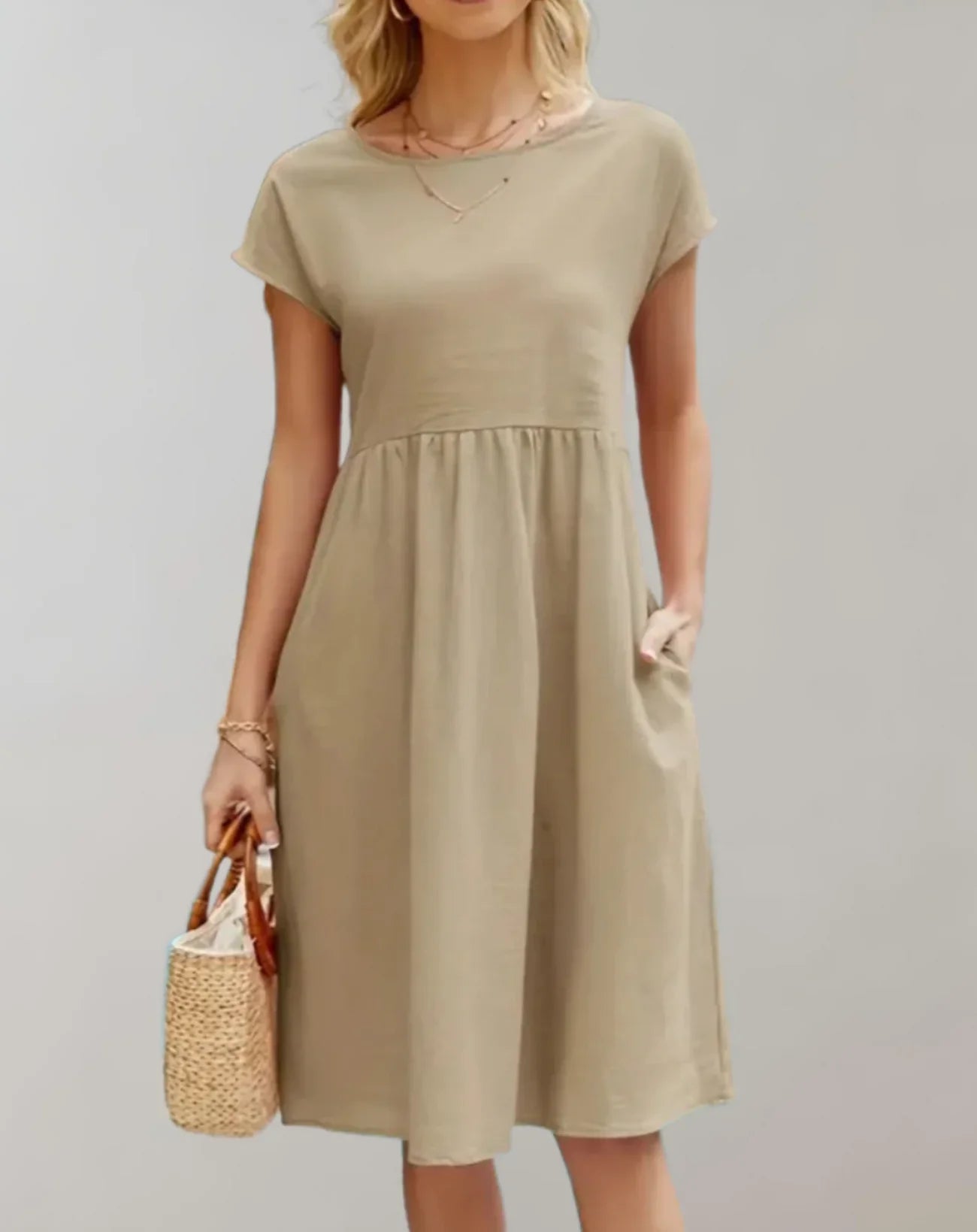 Idalia – Trendy Cotton Linen Dress