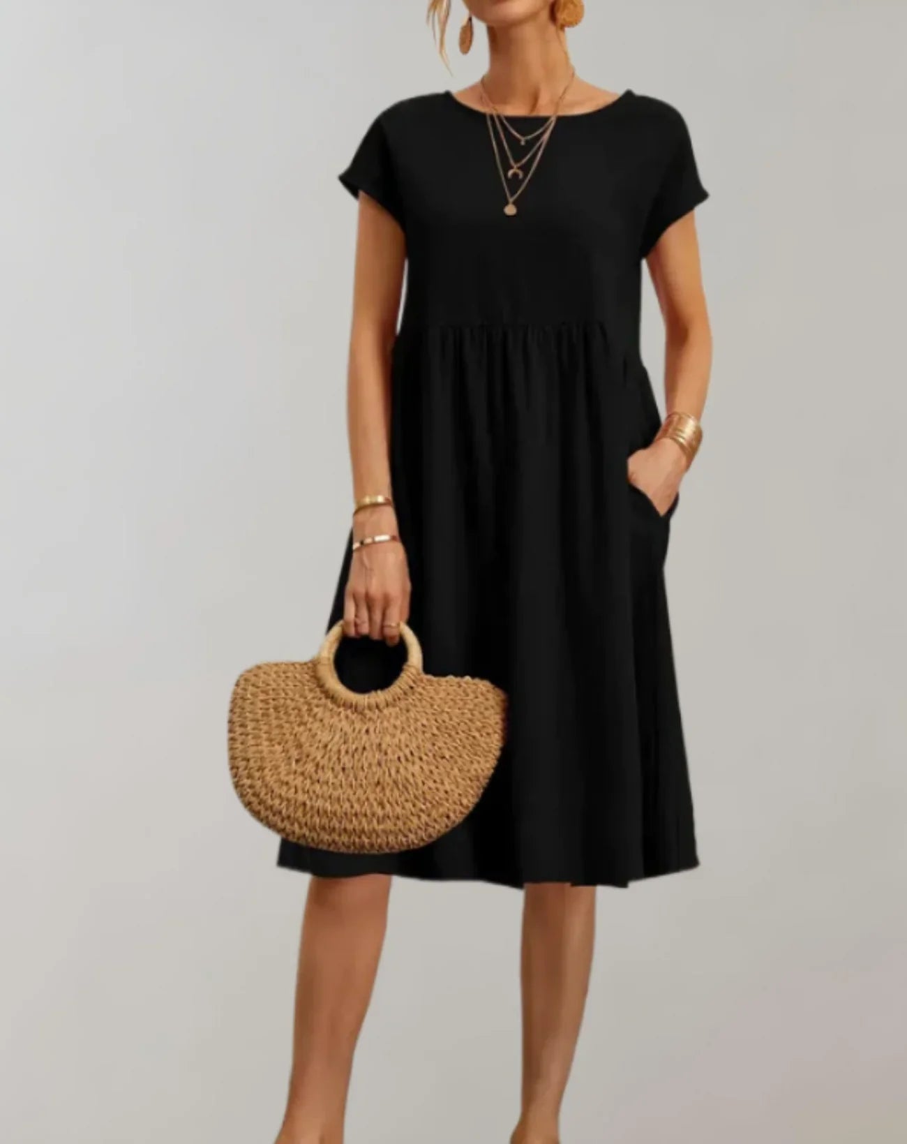 Idalia – Trendy Cotton Linen Dress