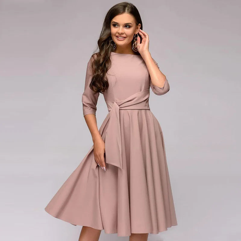 Raezel – Elegant Midi Dress