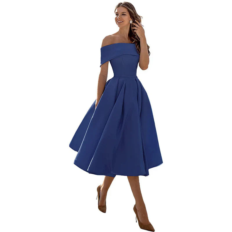Azrielle – Elegant Off-shoulder Dress