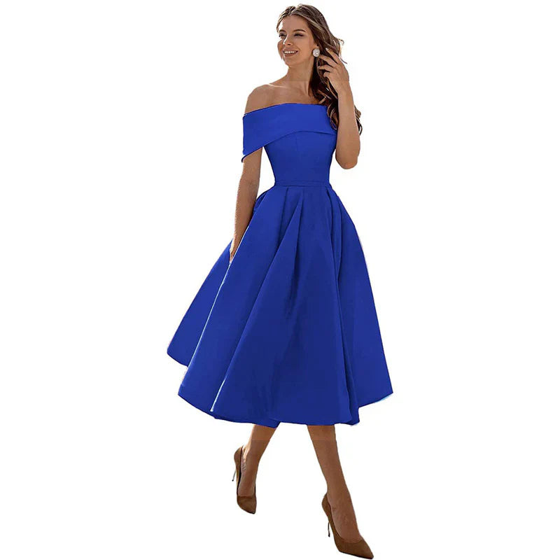 Azrielle – Elegant Off-shoulder Dress