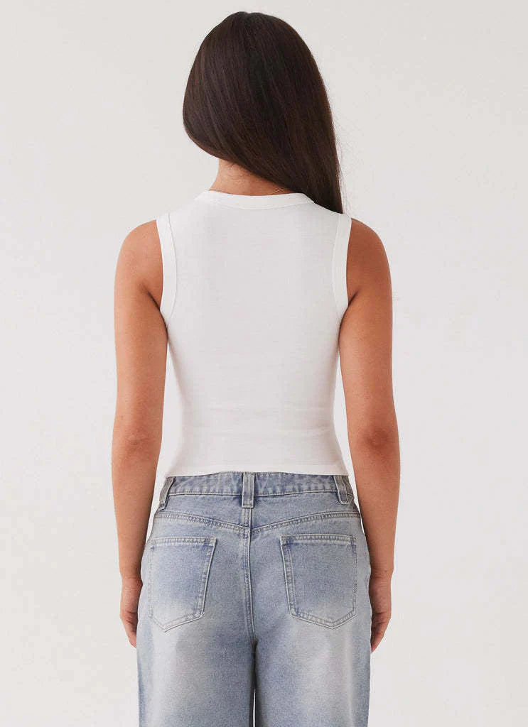 Zyrah – Stylish Ribbed Sleeveless Top
