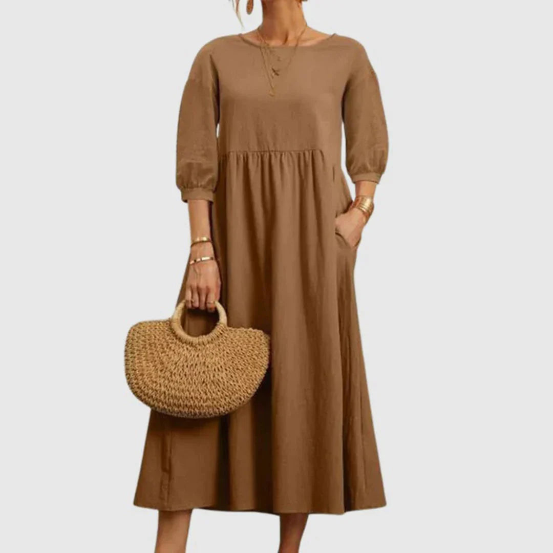 Nozara – Stylish Cotton Linen Dress