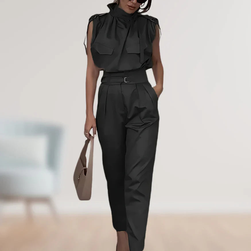 Calyssa – Stylish Sleeveless Top and Pants Set