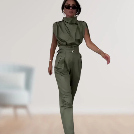 Calyssa – Stylish Sleeveless Top and Pants Set