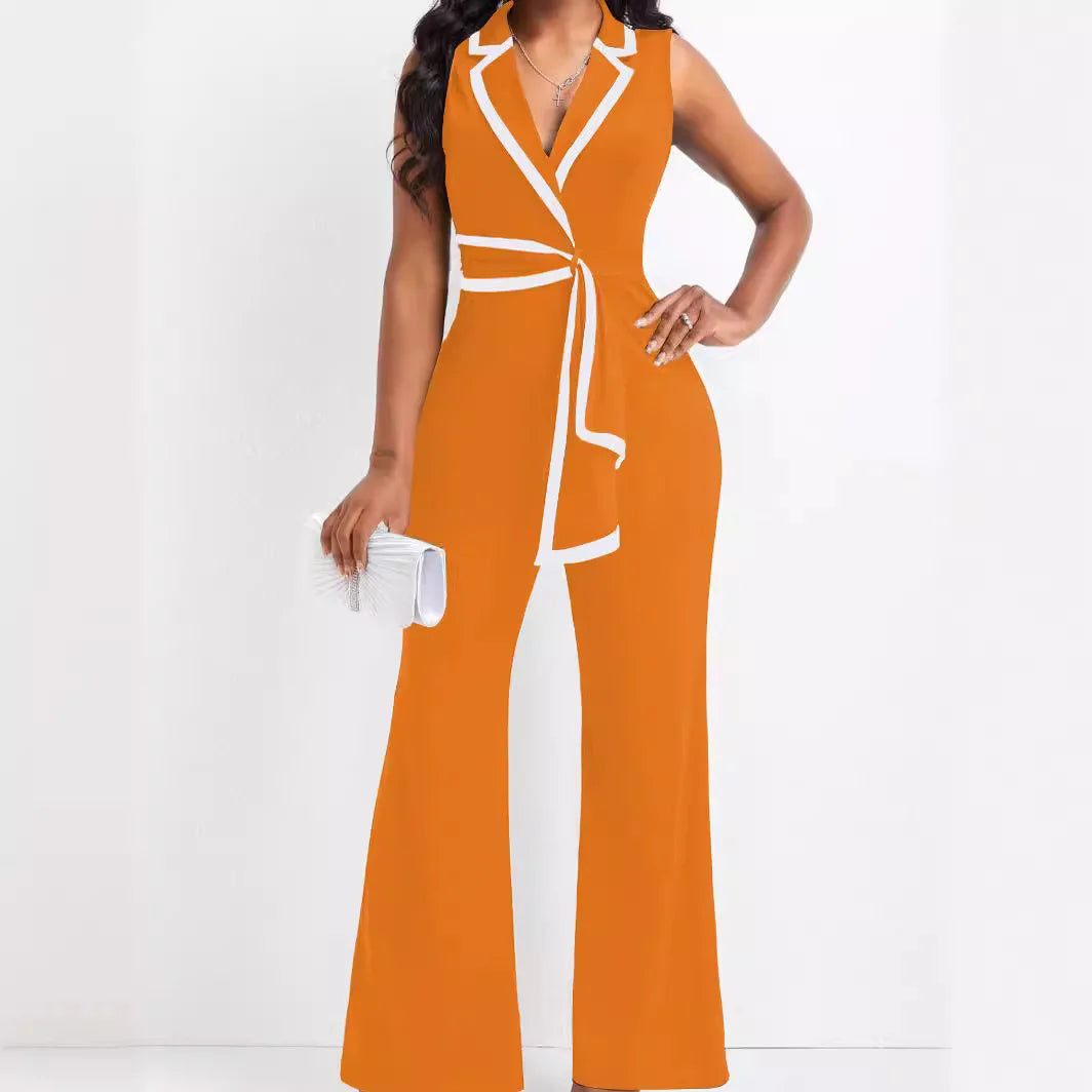 Arietha – Sleeveless Wide Leg Jumpsuit