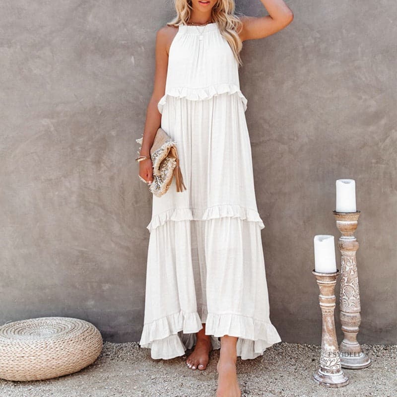 Elyndria – Elegant Sleeveless Maxi Dress