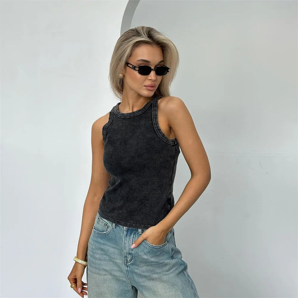 Kayzee – Cotton Vintage Washed Tank Top