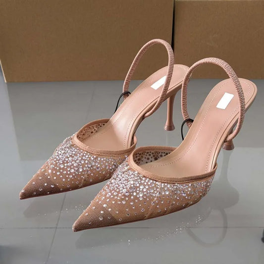 Roselith – Elegant Slingback Rhinestones Sandals