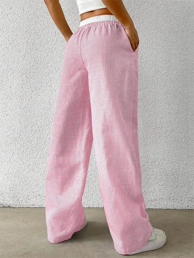 Xamara – Striped Cotton Pants