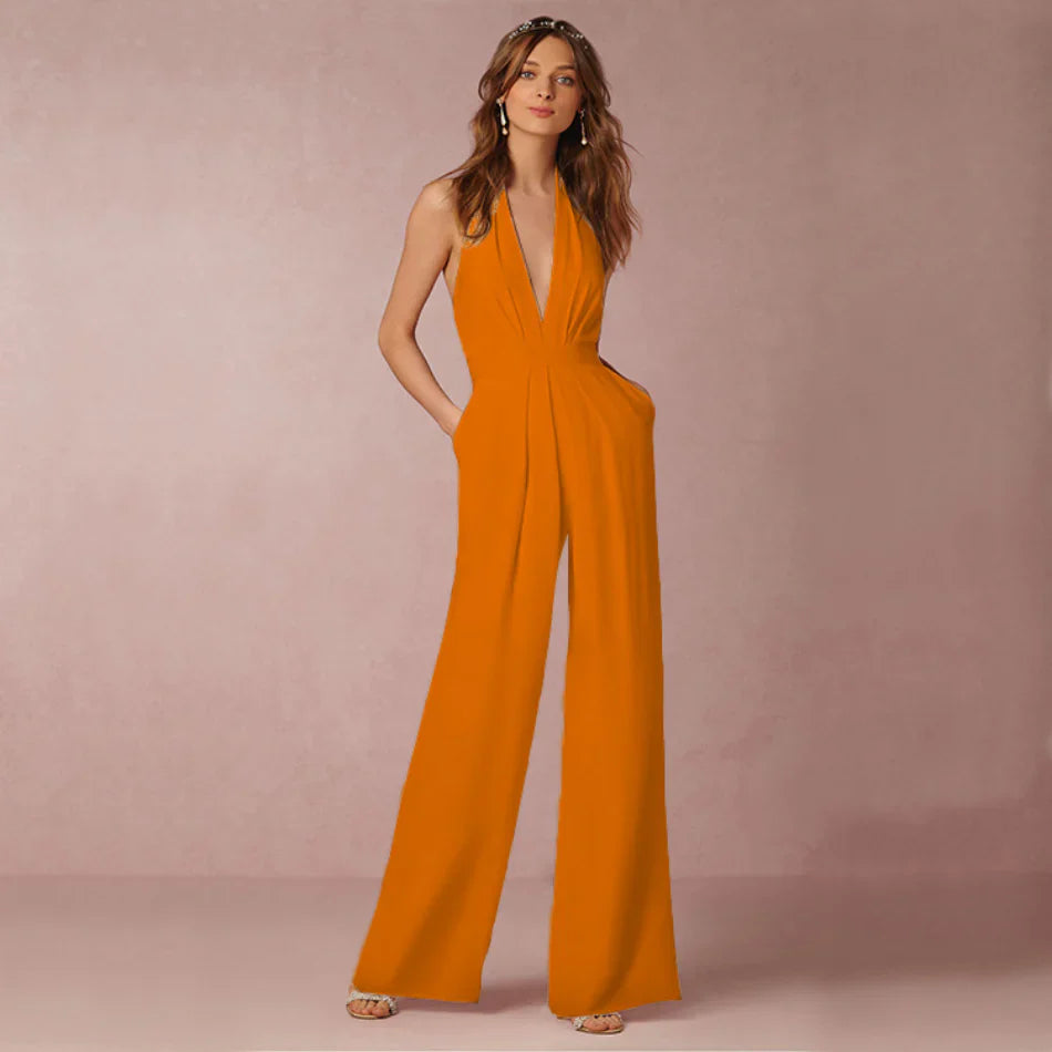 Solemn – Elegant Halterneck Jumpsuit