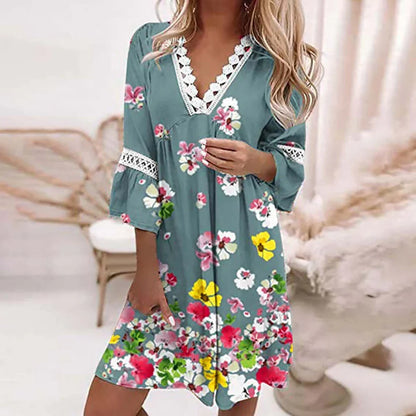 Isolienne – Stylish Floral Boho Dress