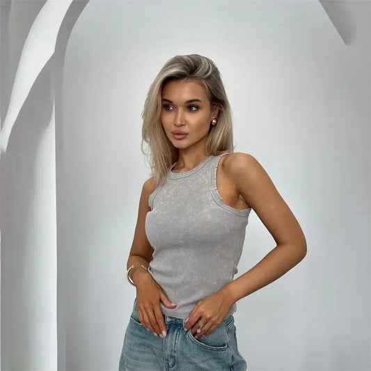 Kayzee – Cotton Vintage Washed Tank Top