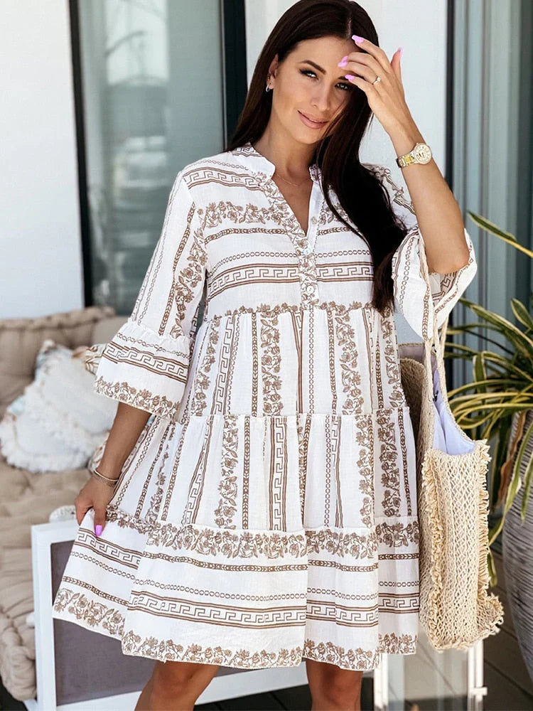 Verna – Stylish Boho Tiered Dress