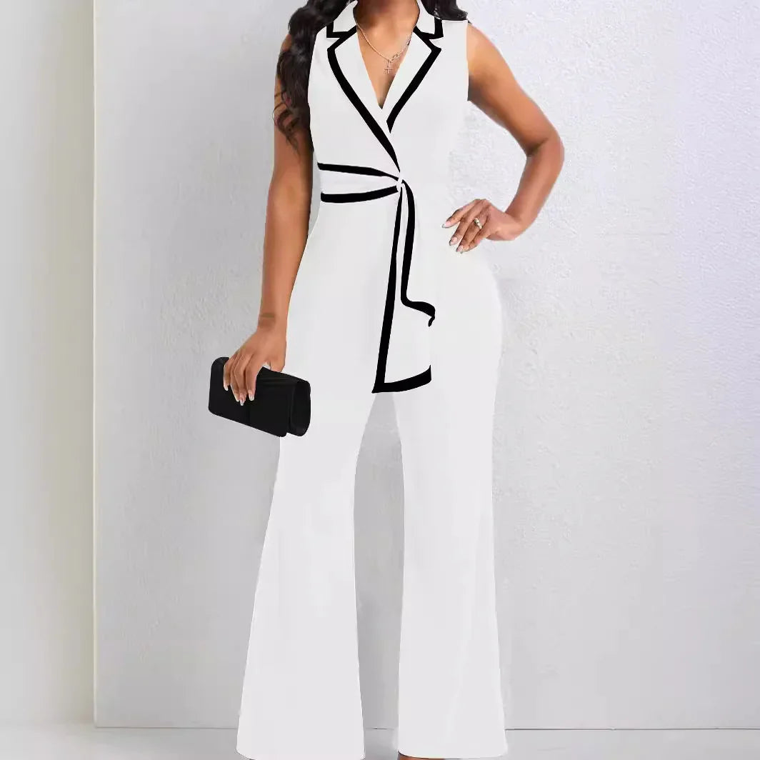 Arietha – Sleeveless Wide Leg Jumpsuit
