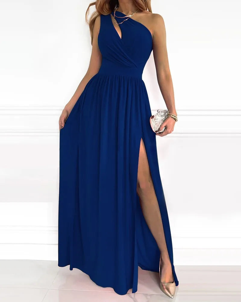 Daphne - Elegant one-shoulder maxi dress