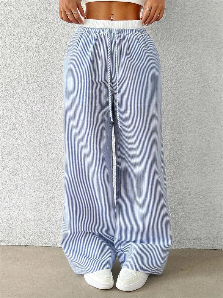Xamara – Striped Cotton Pants