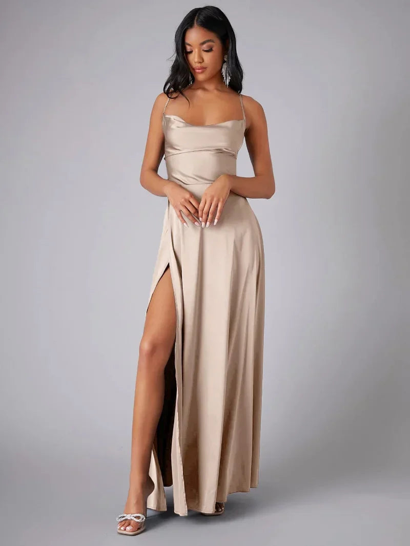 Alvaree – Elegant Satin Maxi Dress