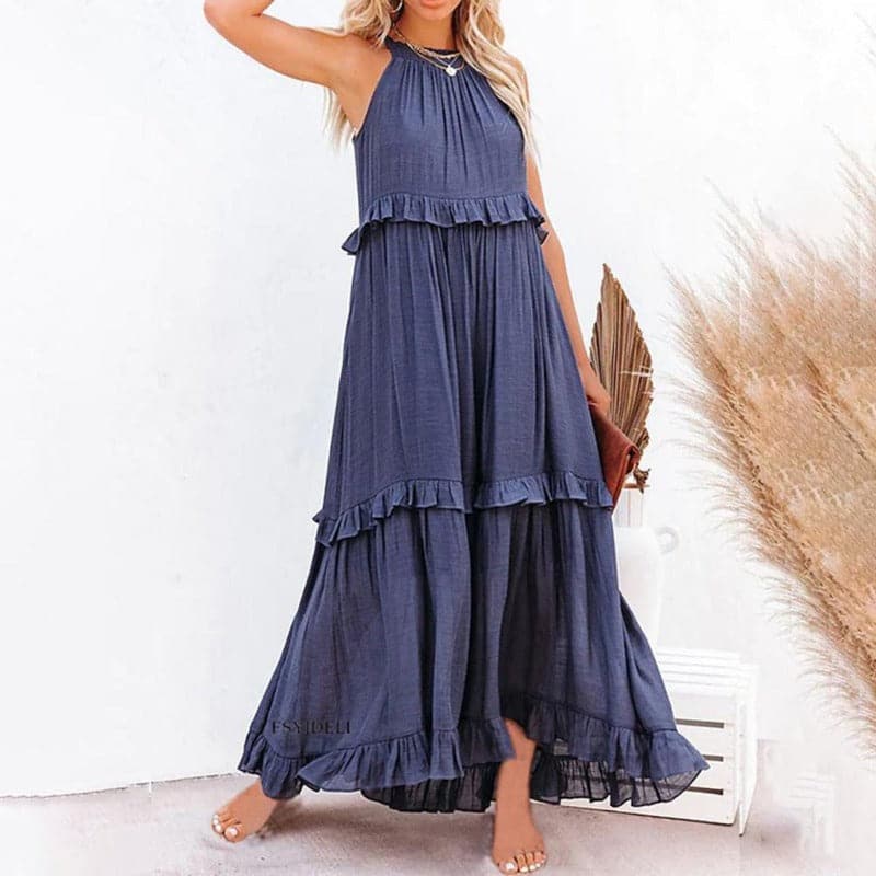 Elyndria – Elegant Sleeveless Maxi Dress