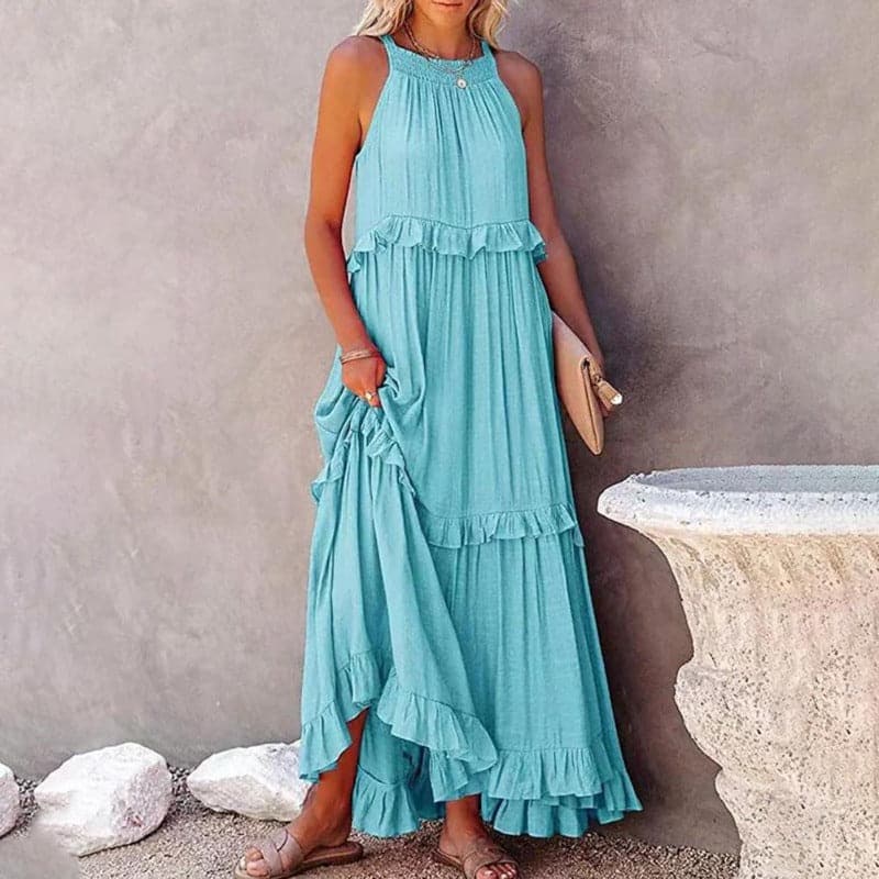 Elyndria – Elegant Sleeveless Maxi Dress