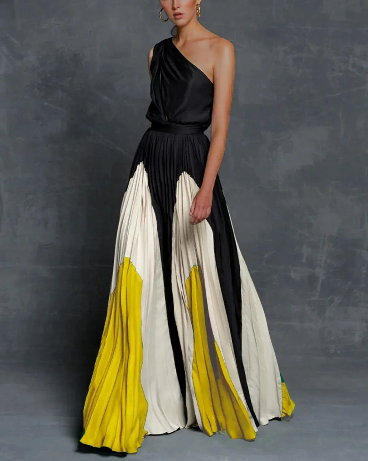 Delaide - One-Shoulder Maxi Dress
