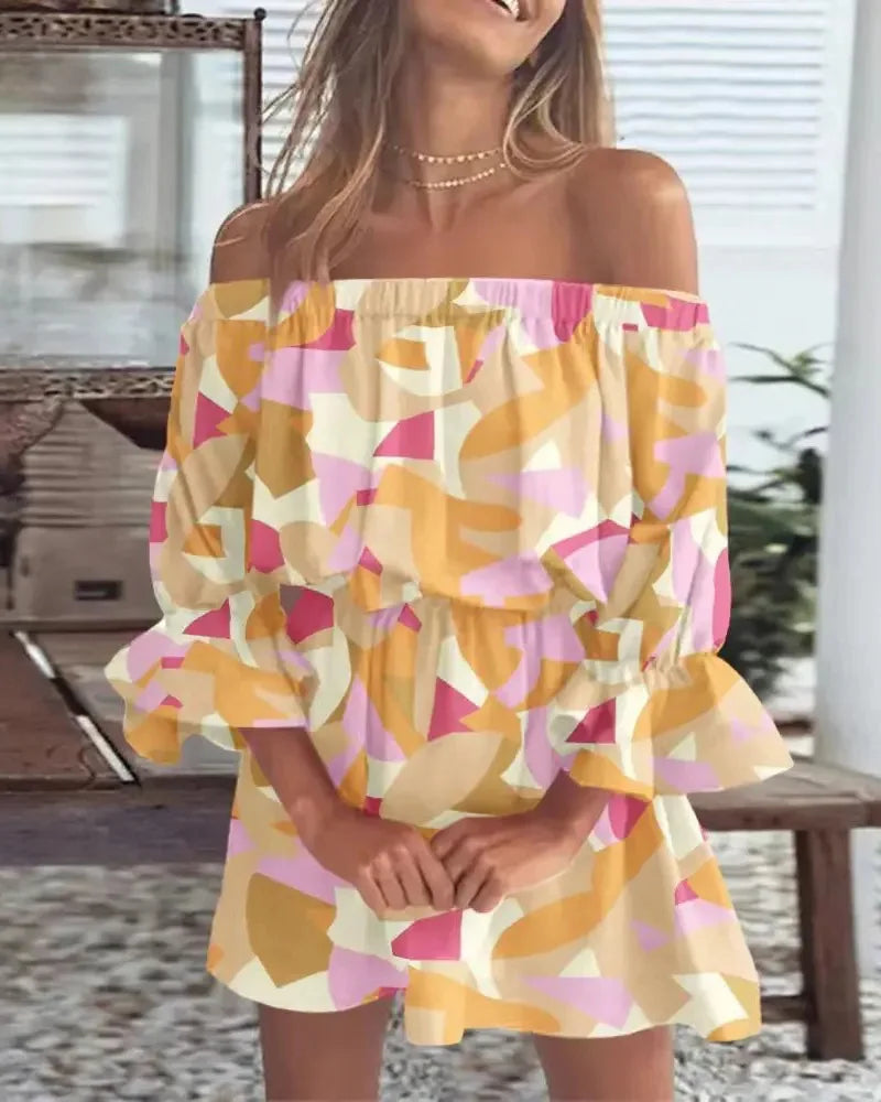 Carmelia – Stylish Off-shoulder Mini Dress
