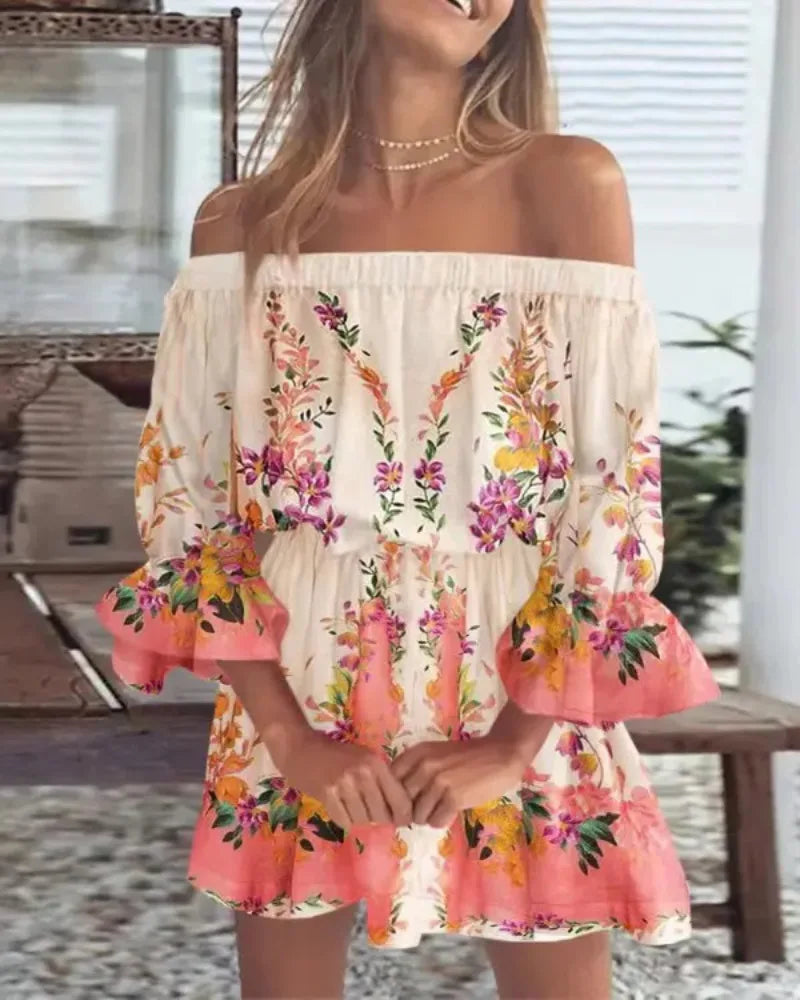 Carmelia – Stylish Off-shoulder Mini Dress