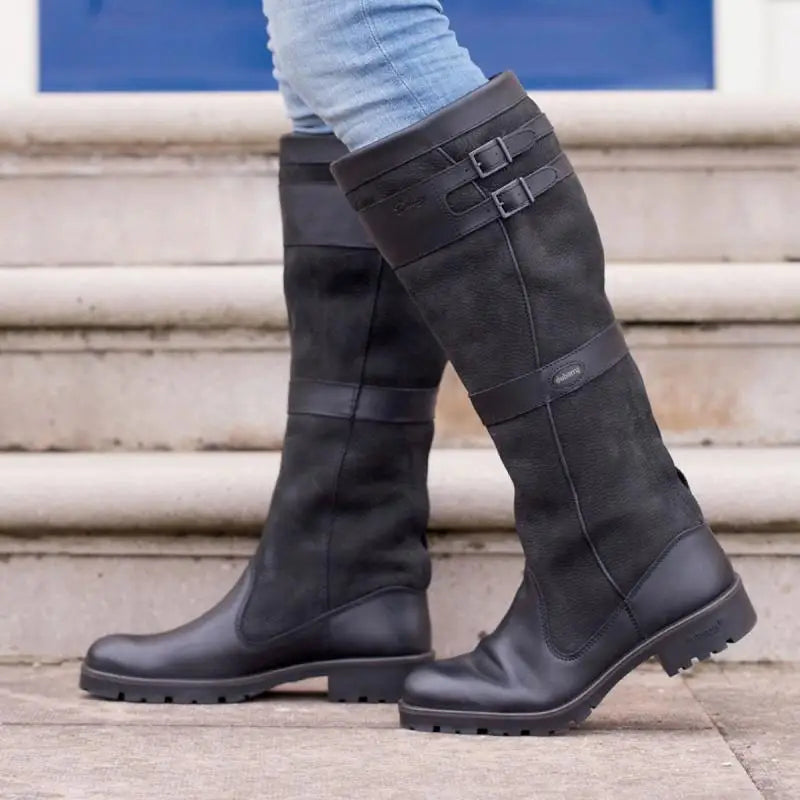 Brigitte - Retro leather boots