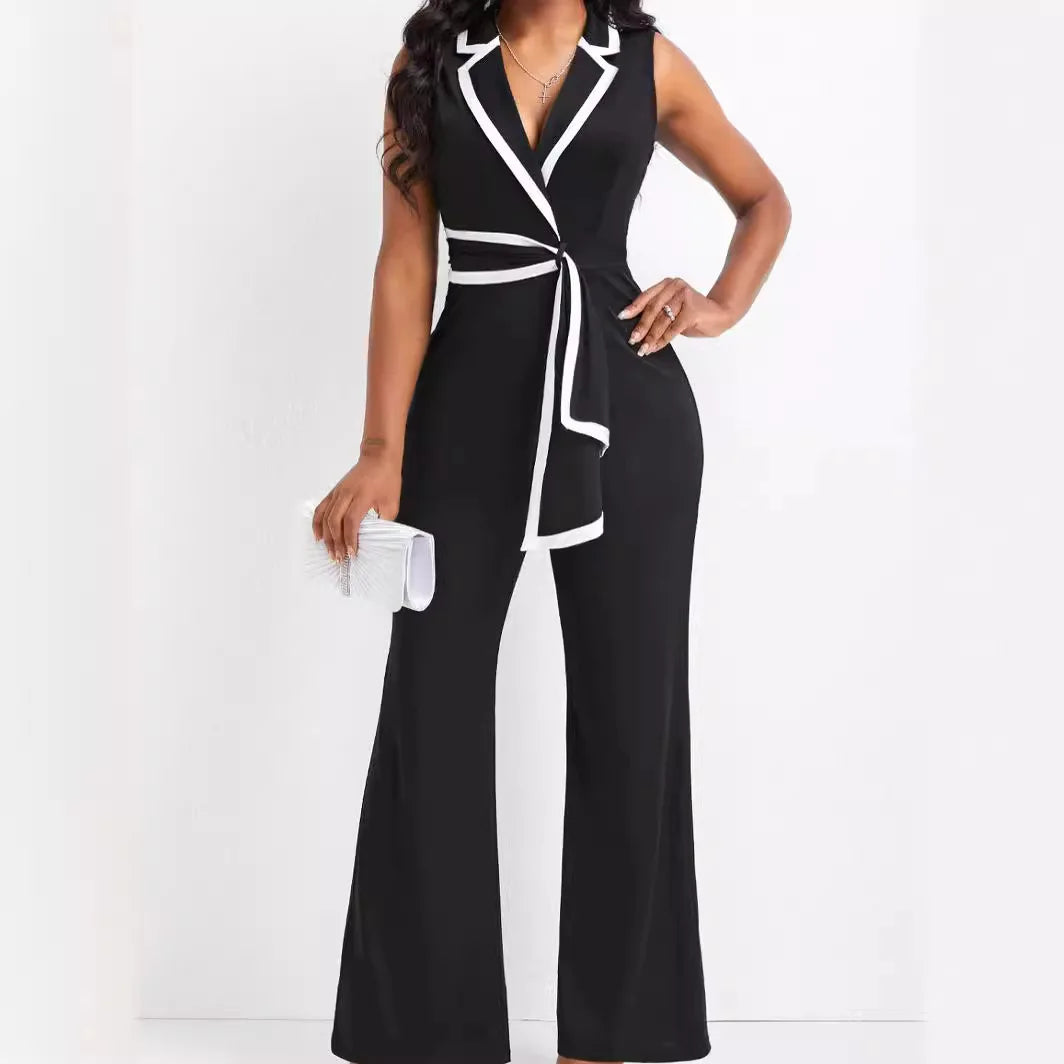 Arietha – Sleeveless Wide Leg Jumpsuit