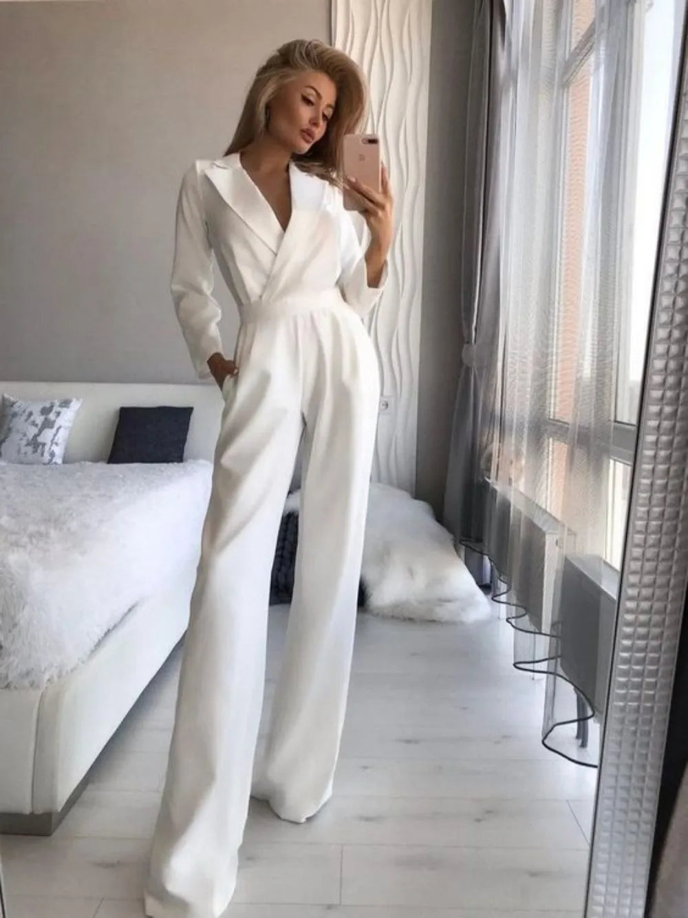 Karina – Elegant Collared Jumpsuit