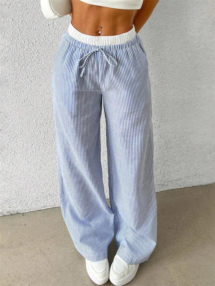 Xamara – Striped Cotton Pants