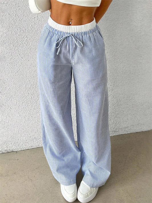 Xamara – Striped Cotton Pants