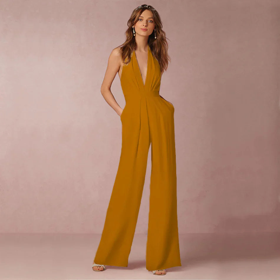 Solemn – Elegant Halterneck Jumpsuit