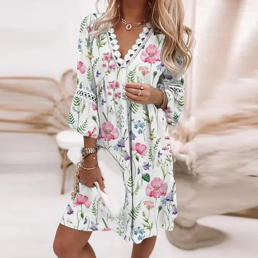 Isolienne – Stylish Floral Boho Dress