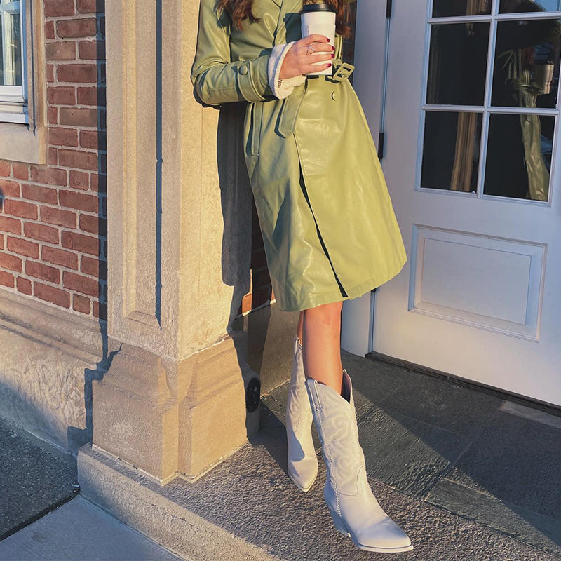 Gracie - Elegant metallic cowboy boots