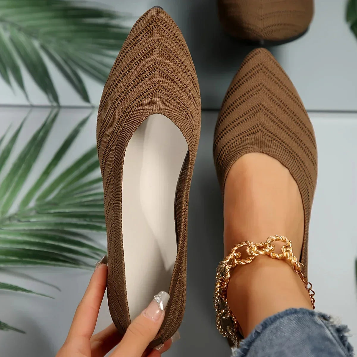 Rhia – Lightweight Knitted Slippers