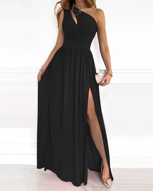 Daphne - Elegant one-shoulder maxi dress