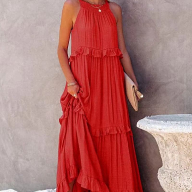 Elyndria – Elegant Sleeveless Maxi Dress