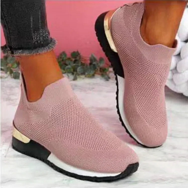 Orlisse – Breathable Knit Slip-on Sneakers