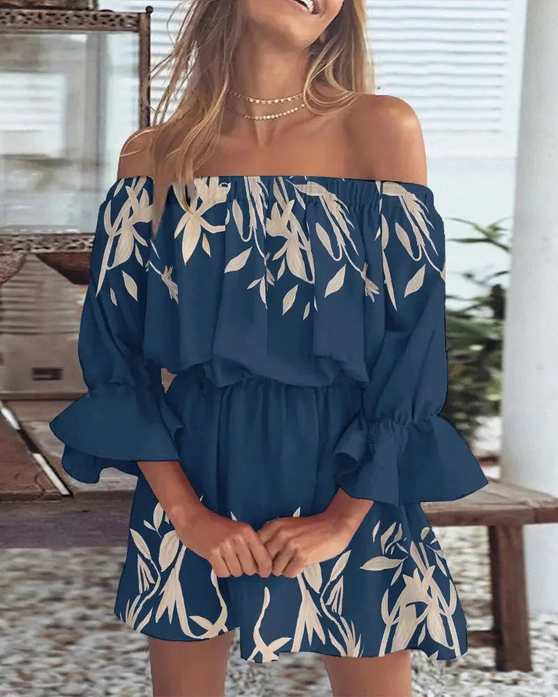 Carmelia – Stylish Off-shoulder Mini Dress